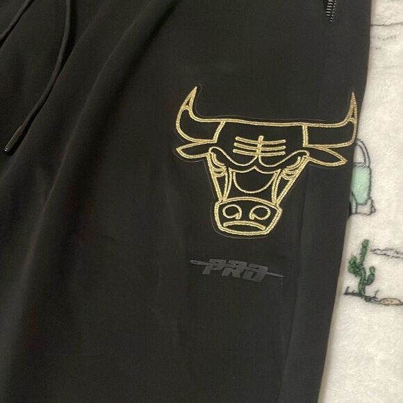 New men’s Chicago bulls pro standard NBA official black jogger pants size 2XL - Picture 7 of 16